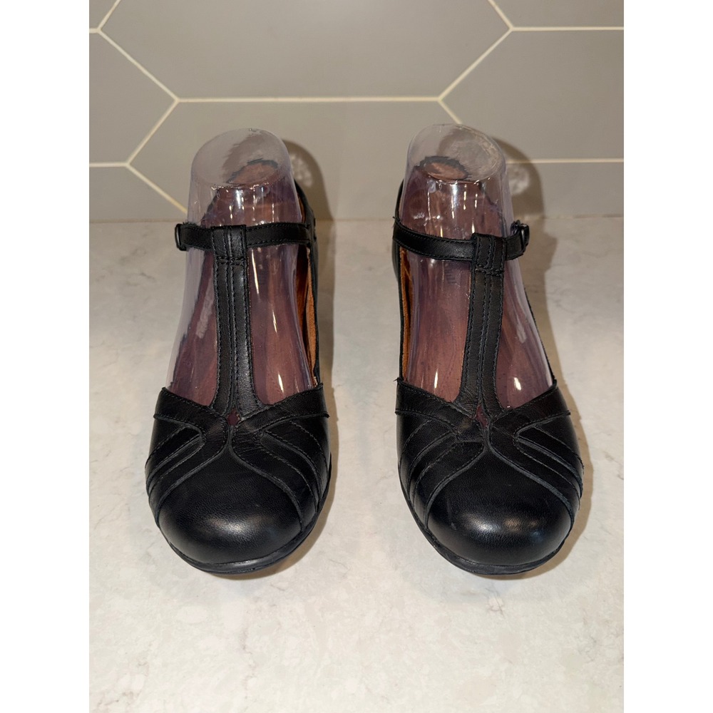 Cobb Hill Angelina Women's Black Leather T Strap Vintage Inspired Comfort Size 7 - Picture 3 of 7